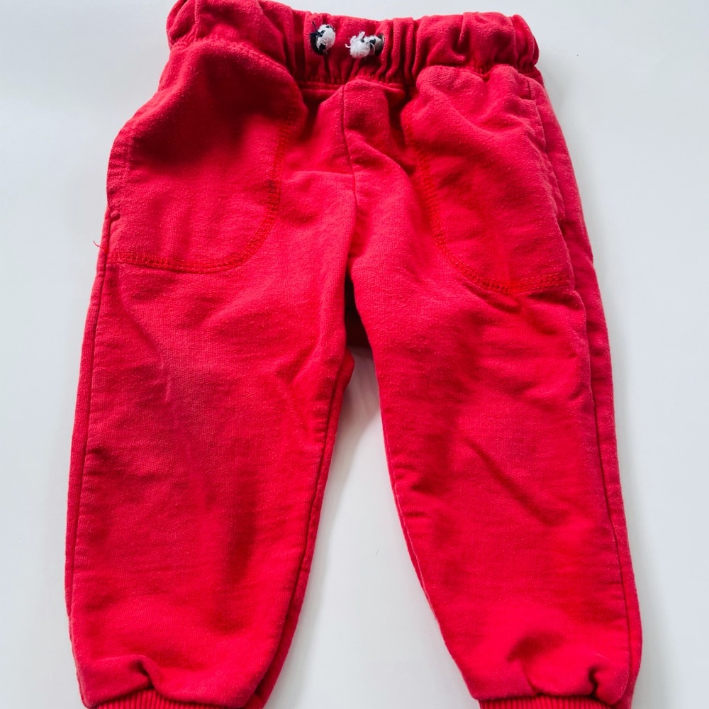 Red toddler sweatpants